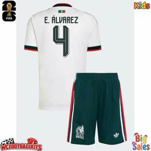 Mexico Edson Alvarez #4 Replica Away Stadium Kit for Kids World Cup 2026 Short Sleeve (+ pants)
